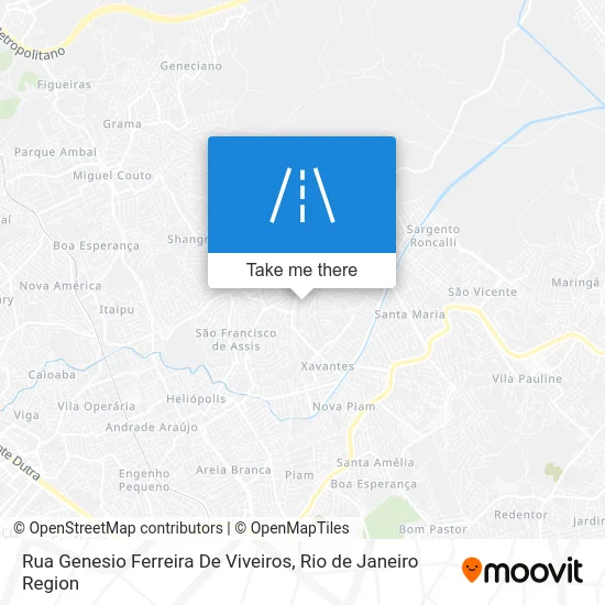 Rua Genesio Ferreira De Viveiros map