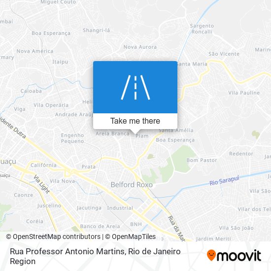 Rua Professor Antonio Martins map