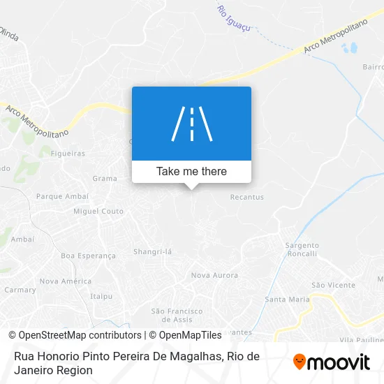 Rua Honorio Pinto Pereira De Magalhas map