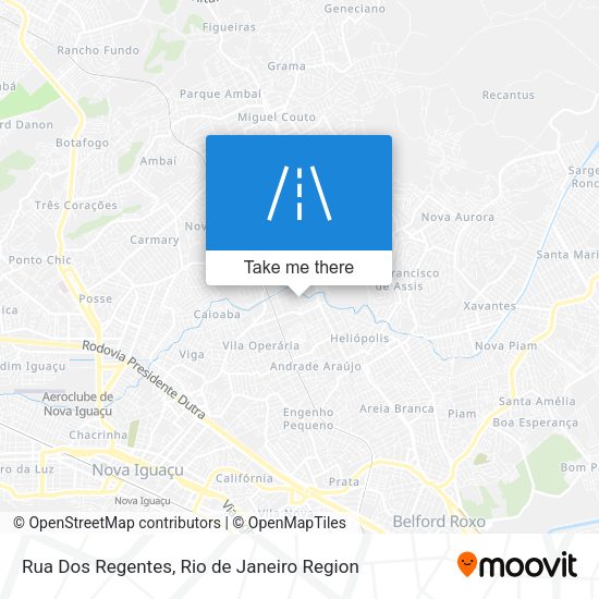 Rua Dos Regentes map