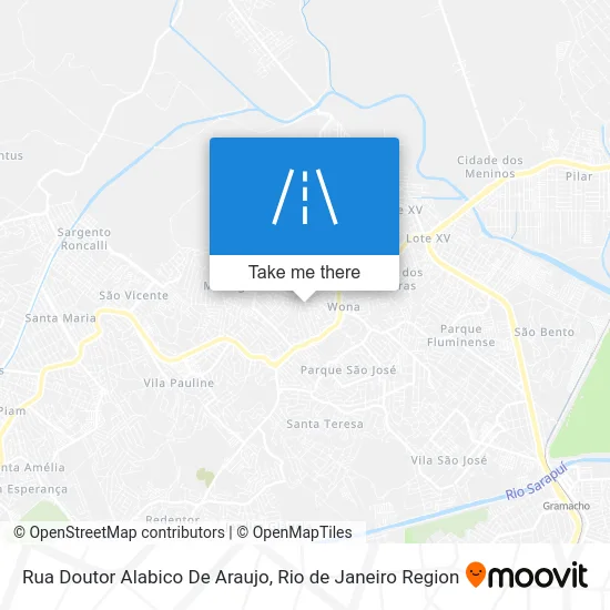 Rua Doutor Alabico De Araujo map