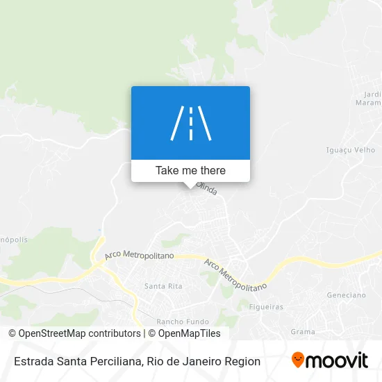 Estrada Santa Perciliana map