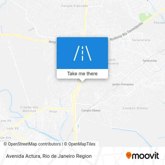 Avenida Actura map