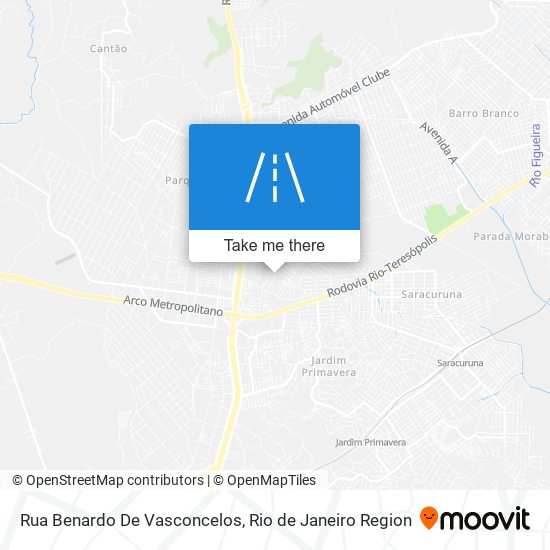 Mapa Rua Benardo De Vasconcelos