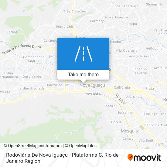 Rodoviária De Nova Iguaçu - Plataforma C map