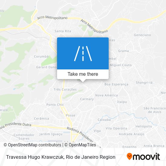 Travessa Hugo Krawczuk map