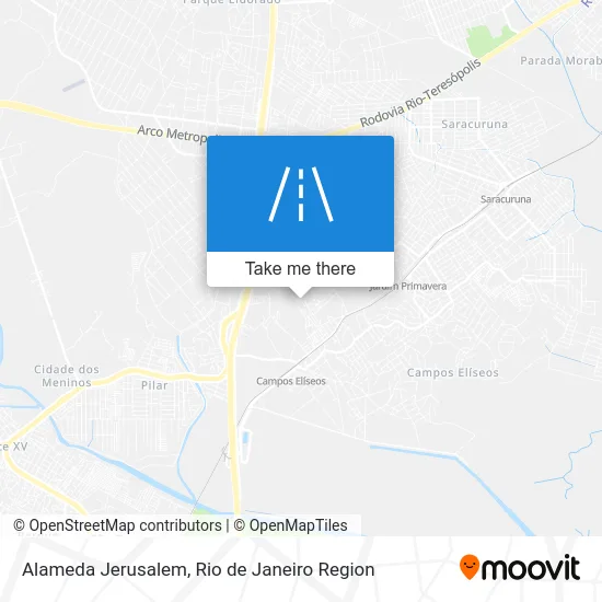 Alameda Jerusalem map