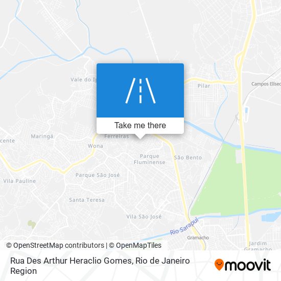 Rua Des Arthur Heraclio Gomes map