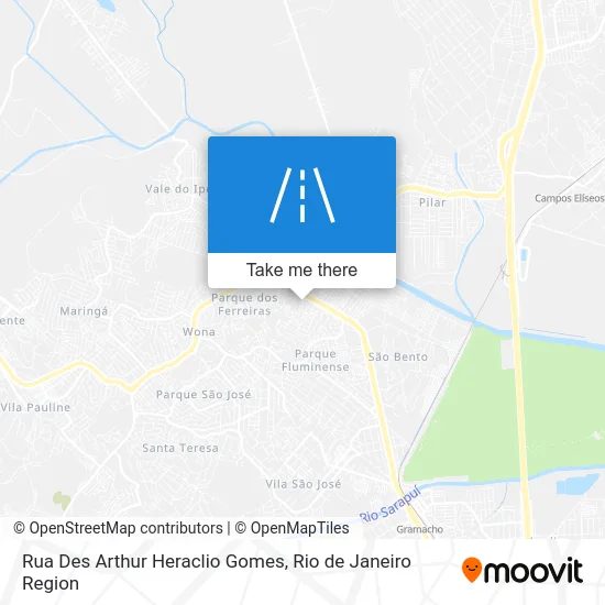 Rua Des Arthur Heraclio Gomes map