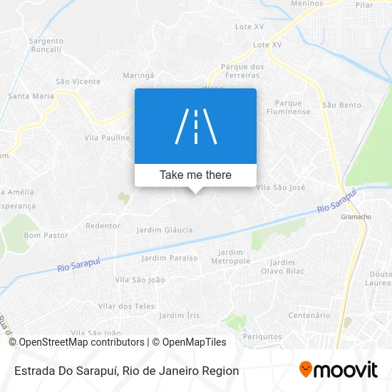 Estrada Do Sarapuí map