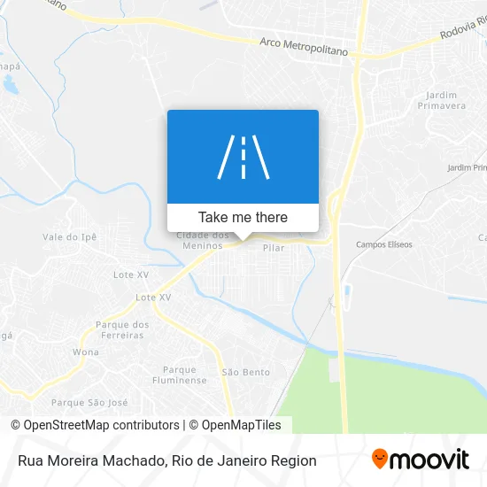 Rua Moreira Machado map
