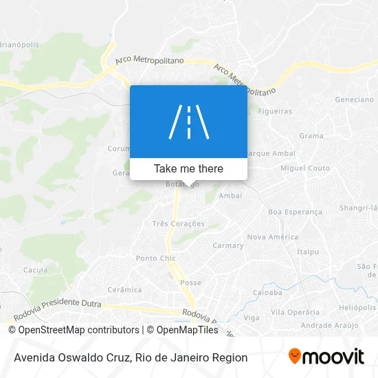 Avenida Oswaldo Cruz map