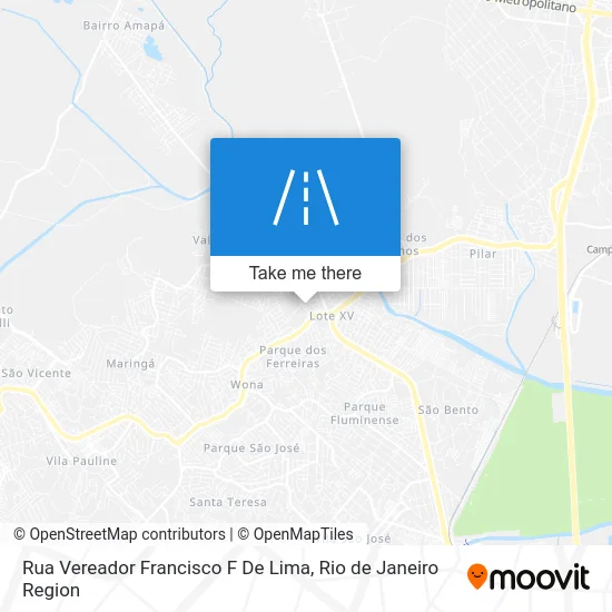 Rua Vereador Francisco F De Lima map