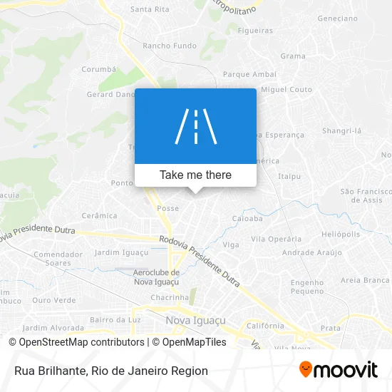 Rua Brilhante map