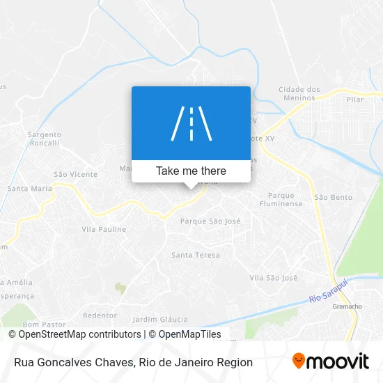 Rua Goncalves Chaves map