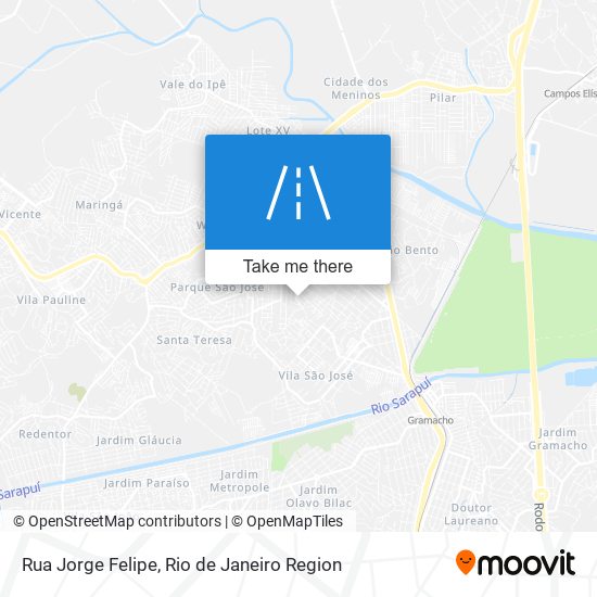 Mapa Rua Jorge Felipe