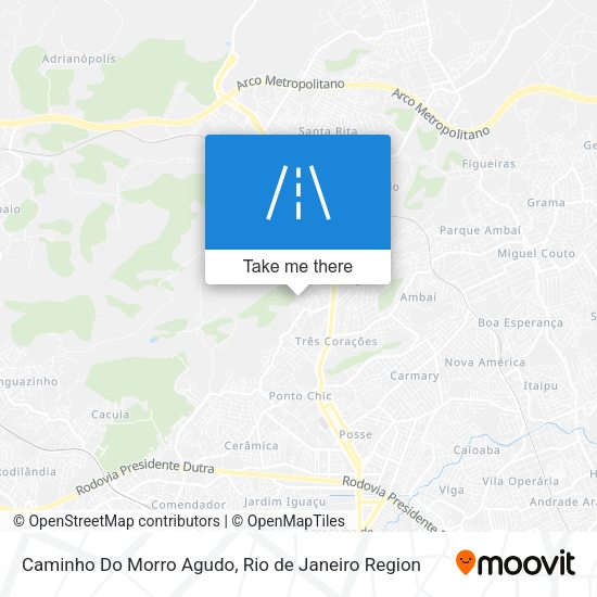 Caminho Do Morro Agudo map
