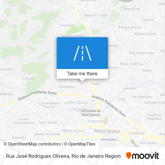 Rua José Rodrigues Oliveira map