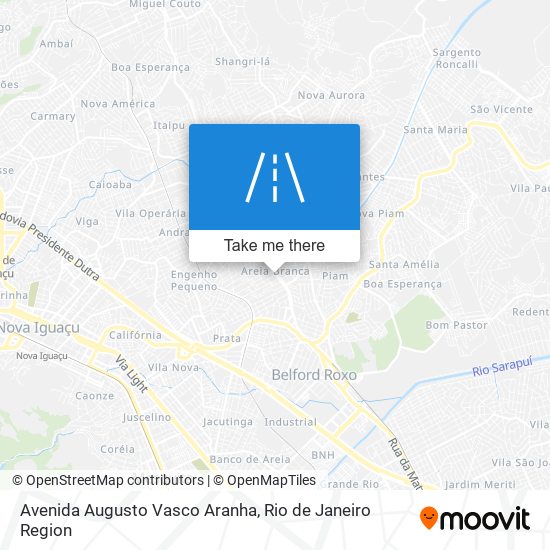 Mapa Avenida Augusto Vasco Aranha