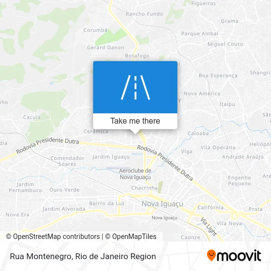 Rua Montenegro map
