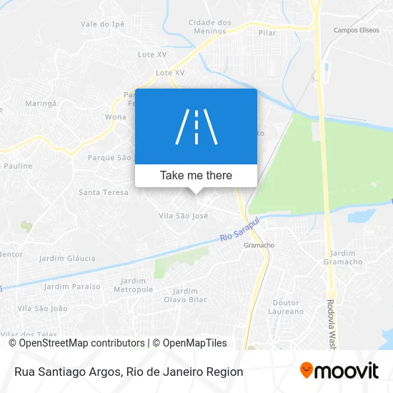 Rua Santiago Argos map