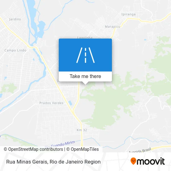 Rua Minas Gerais map