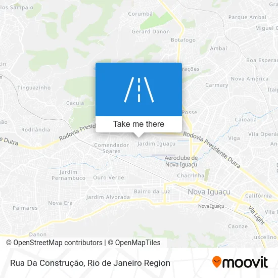 Rua Da Construção map