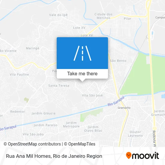 Rua Ana Mil Homes map