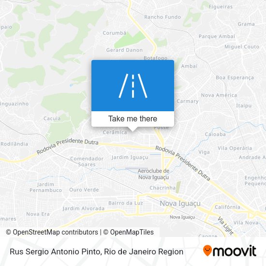 Rus Sergio Antonio Pinto map