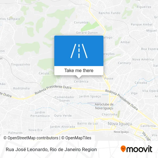 Rua José Leonardo map