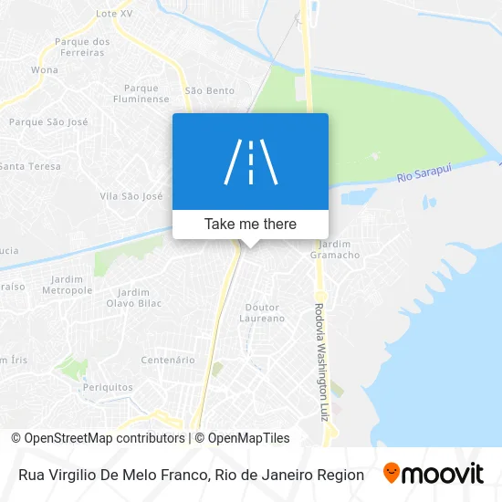 Rua Virgilio De Melo Franco map