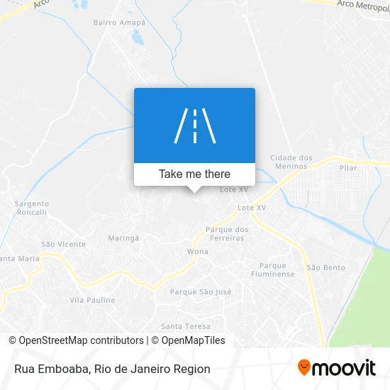 Rua Emboaba map