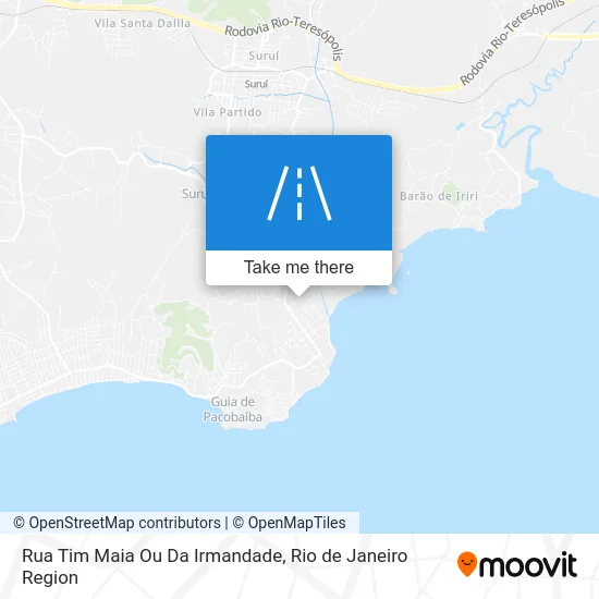 Rua Tim Maia Ou Da Irmandade map