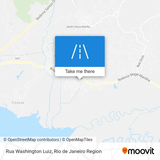Rua Washington Luiz map
