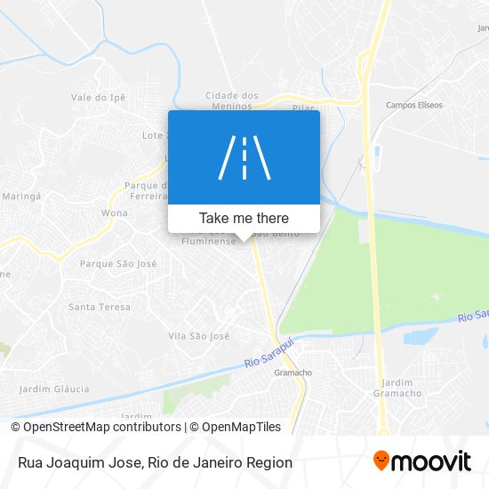 Mapa Rua Joaquim Jose