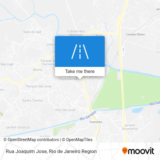 Rua Joaquim Jose map