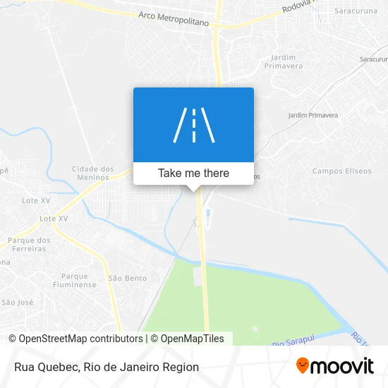 Rua Quebec map