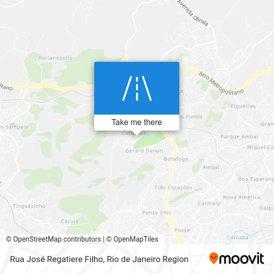 Rua José Regatiere Filho map