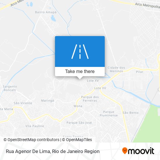 Mapa Rua Agenor De Lima