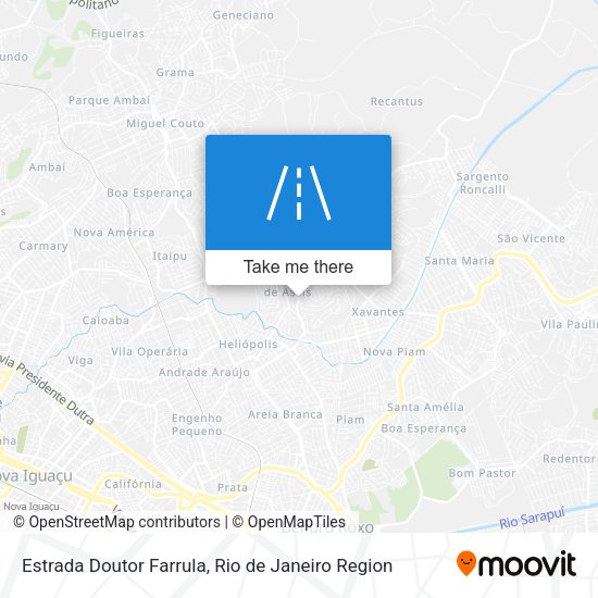 Estrada Doutor Farrula map