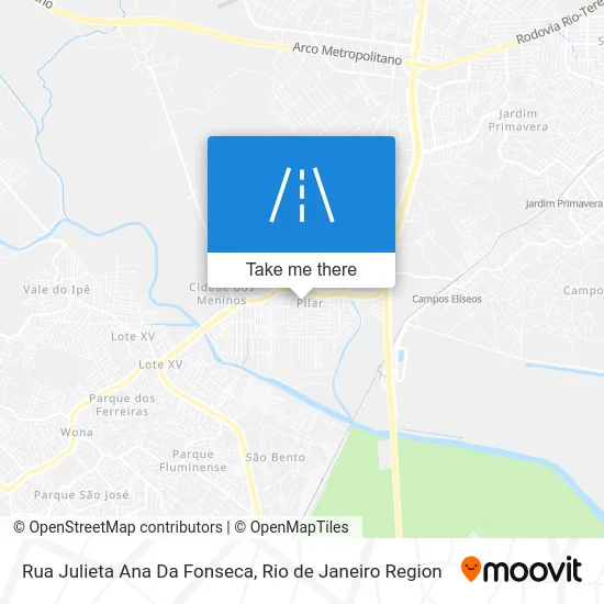 Rua Julieta Ana Da Fonseca map