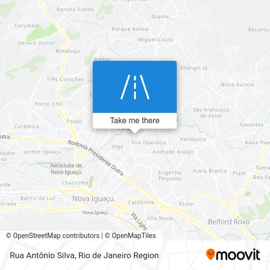Rua Antônio Silva map