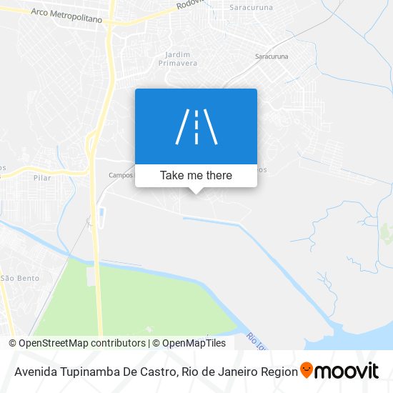 Mapa Avenida Tupinamba De Castro