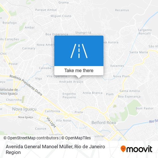 Mapa Avenida General Manoel Müller