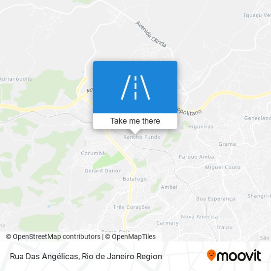 Rua Das Angélicas map