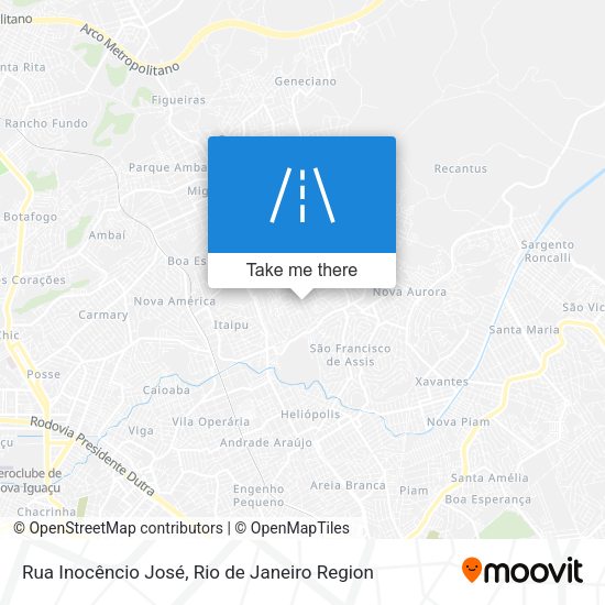 Rua Inocêncio José map