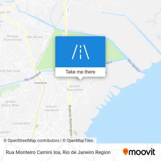 Rua Monteiro Camini Ioa map