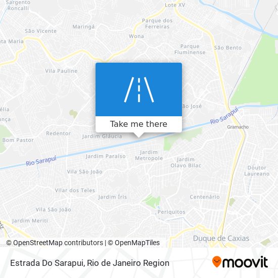 Estrada Do Sarapui map