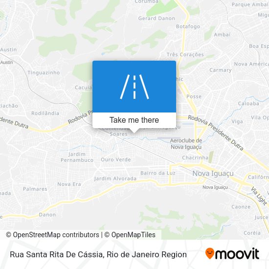 Rua Santa Rita De Cássia map