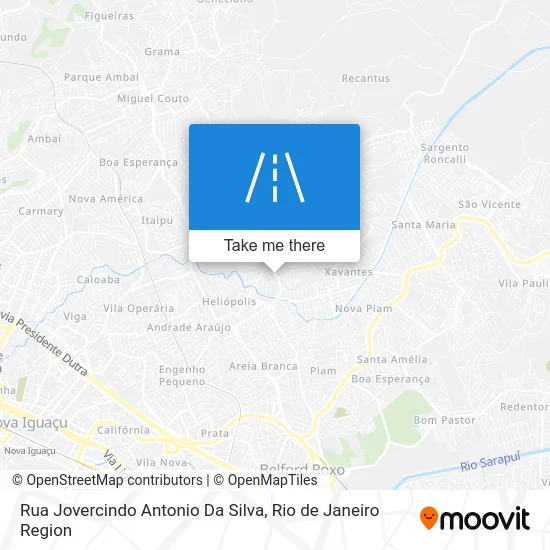 Rua Jovercindo Antonio Da Silva map